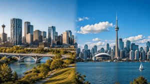 Living in Calgary vs Toronto